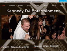 Tablet Screenshot of kennedydjentertainment.com